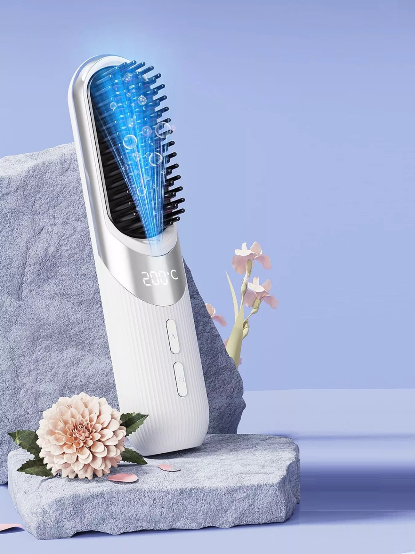Portable Heated Straightening Comb - cas7m