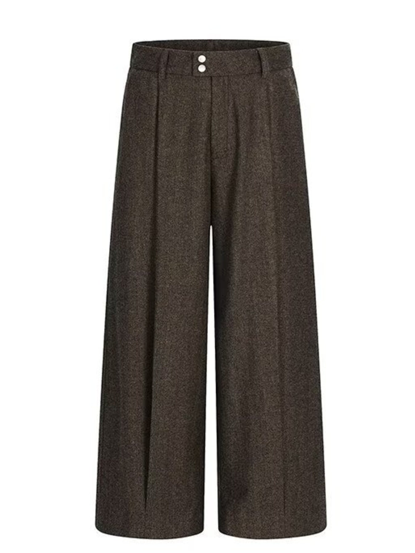 Men's Plus Size Wide Leg Pants with Pockets - cas7m
