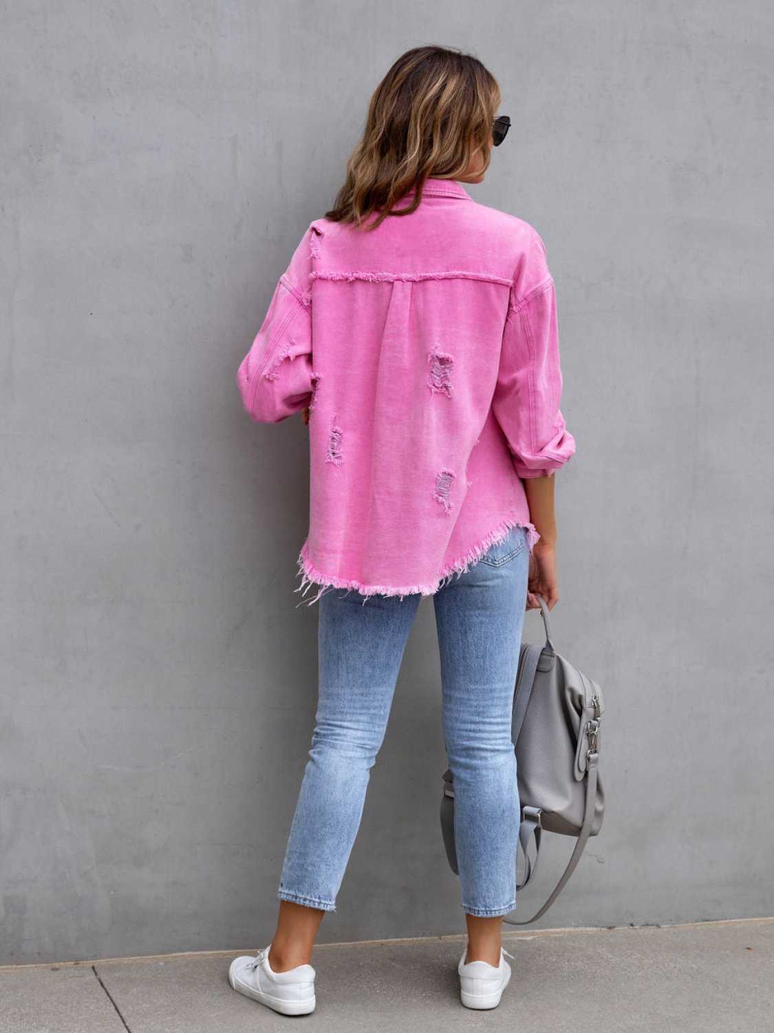 Chic Fringe Cotton-Blend Pullover Top - No Stretch, Machine Washable - cas7m