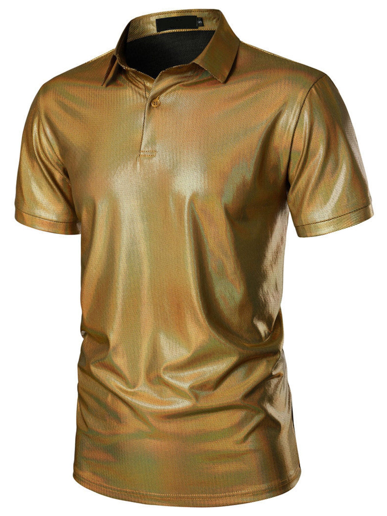 Men's Collared Neck Short Sleeve Polo - cas7m