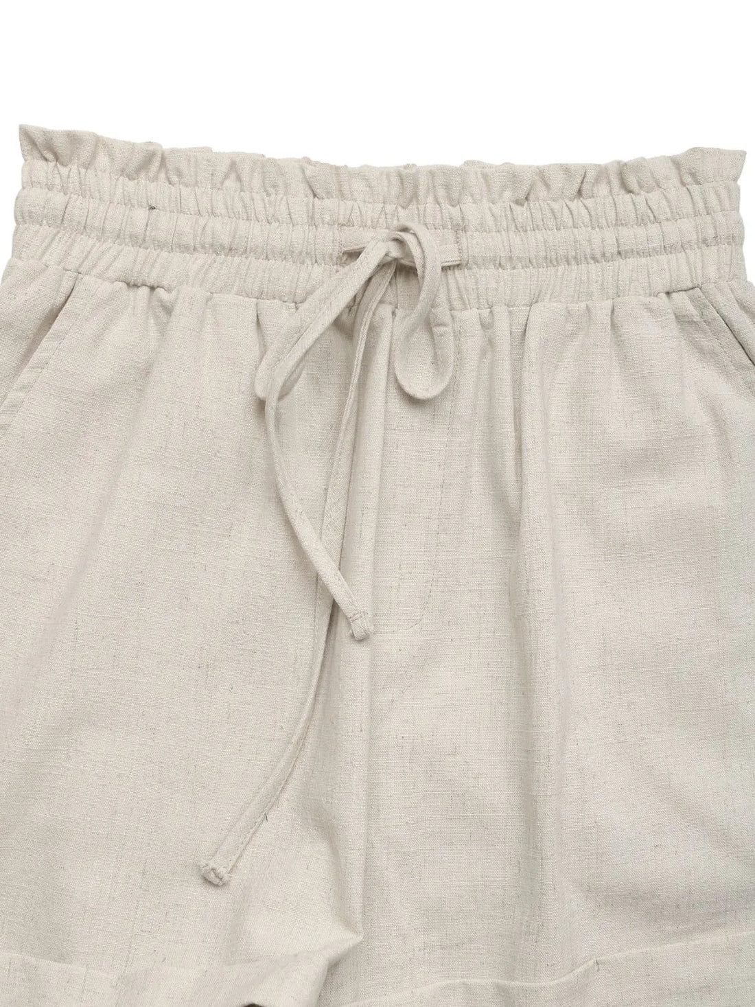 Frill Drawstring Shorts - cas7m