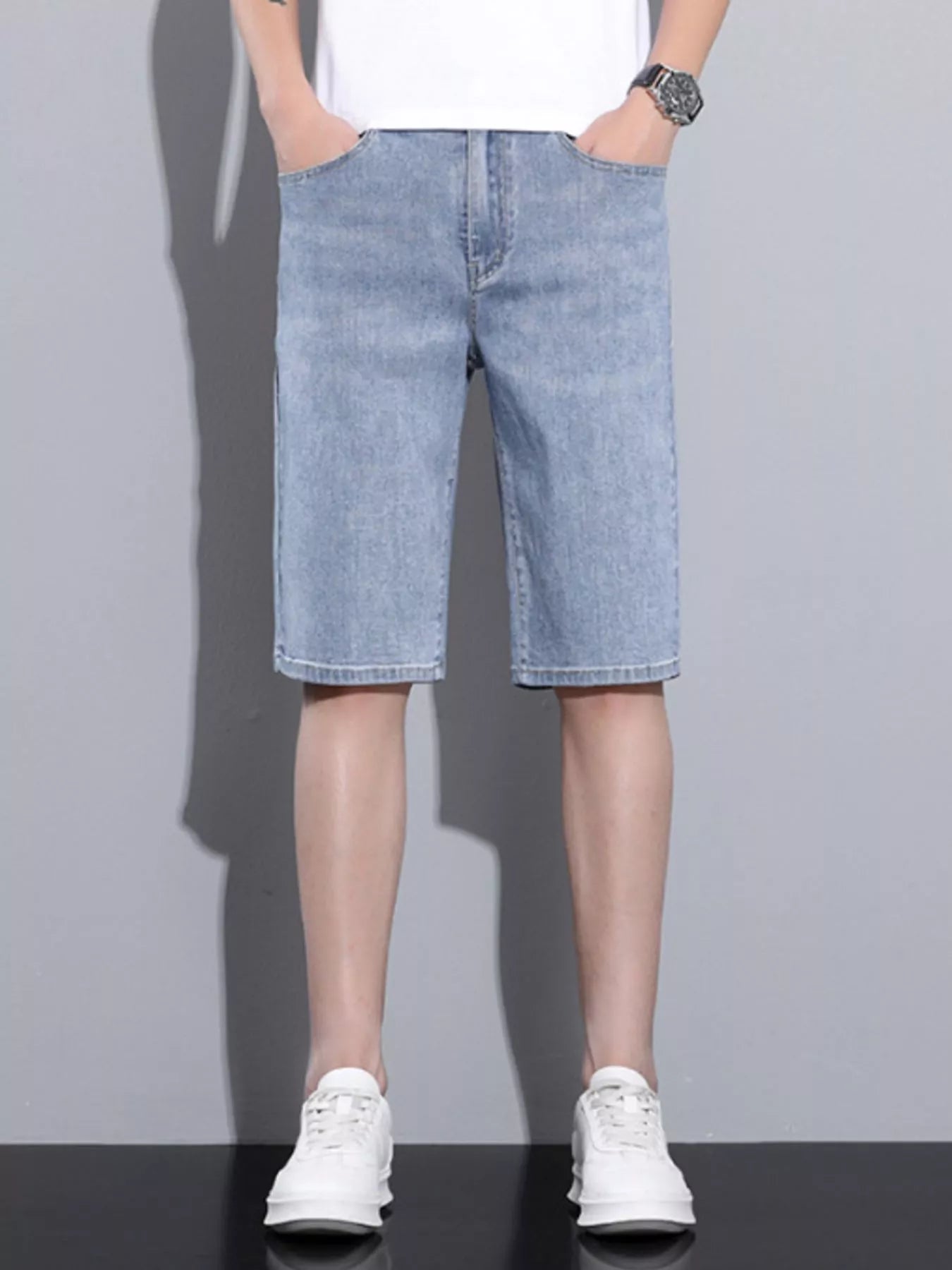 Men's Casual Wash Denim Shorts - cas7m