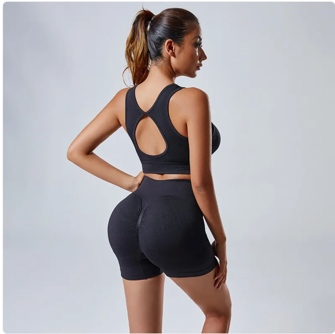 Seamless Knitted Yoga Set - cas7m