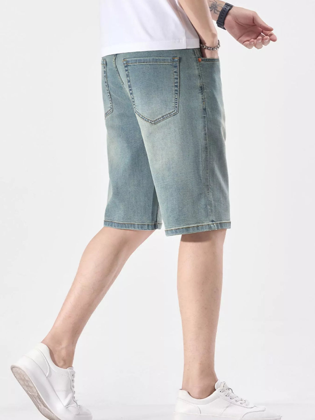 Men's Wash Casual Denim Shorts - cas7m