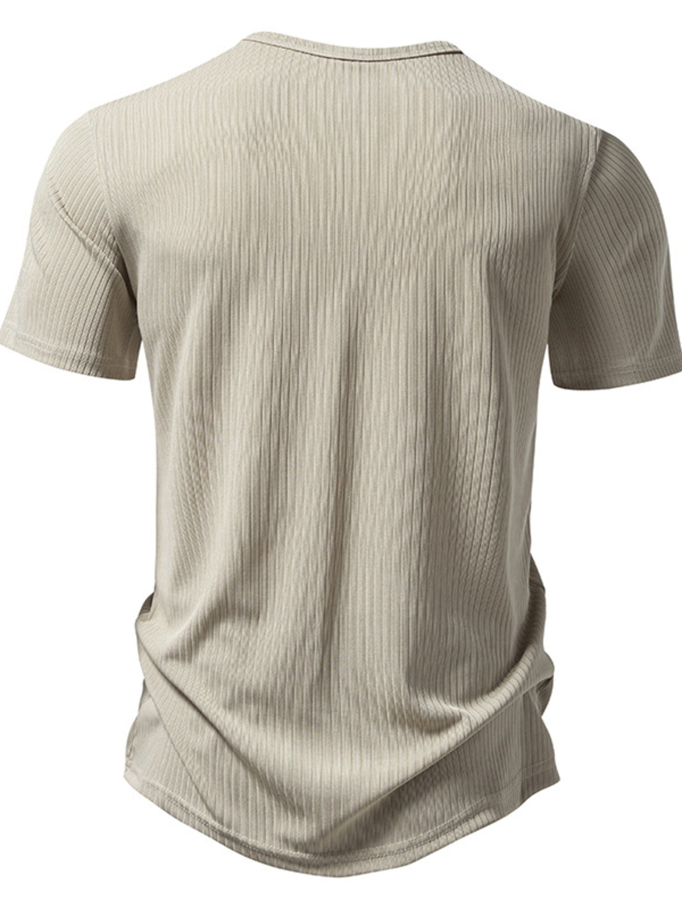 Men's Button Detail Short Sleeve T-Shirt - cas7m
