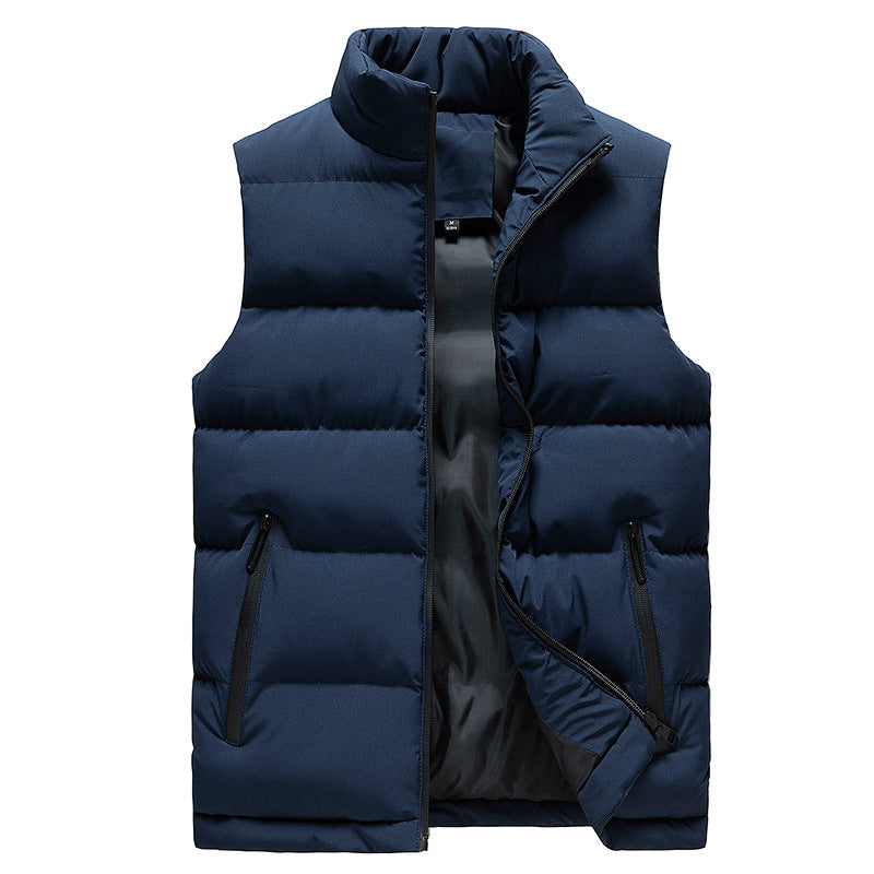 Slim-Fit Vest Down Cotton Vest Men's Warm Vest - cas7m