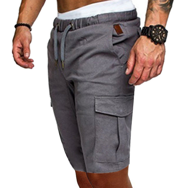 Shorts Men's Loose Casual Thin Belt Casual Sports Shorts - cas7m