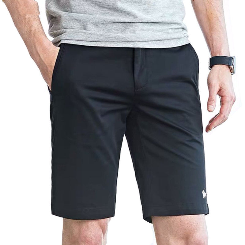 Paul''s Shorts Men''s Polo Business Work Shorts White Beach Casual Pants - cas7m