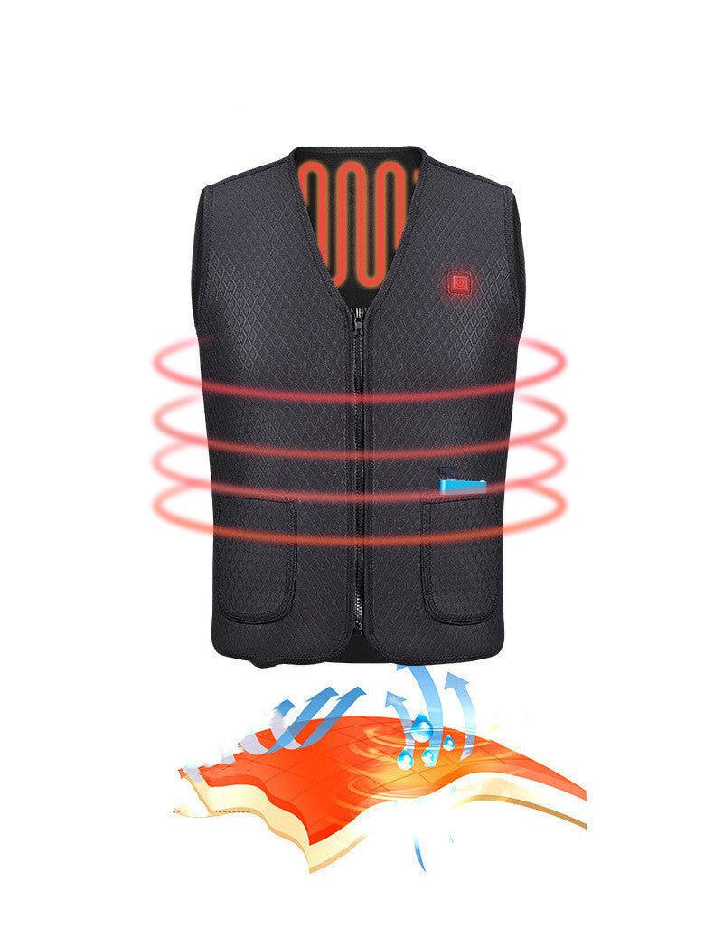 Smart Electric Heating Vest To Keep The Whole Body Warm - cas7m