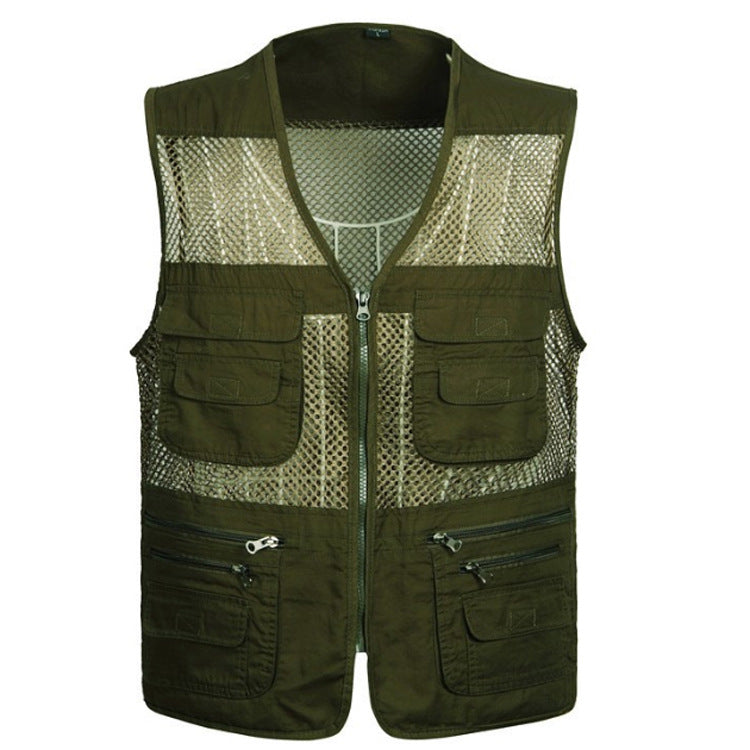Summer Mesh Work Clothes Vest Men'S Vest - cas7m