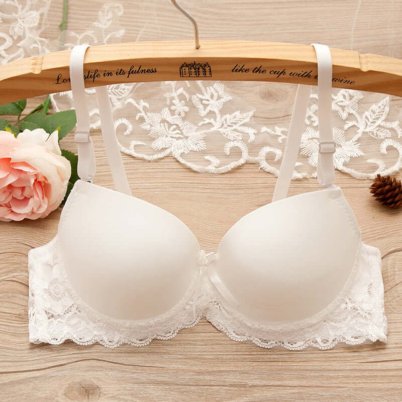 Bra Small Chest Gathered Bra With Underwire - cas7m