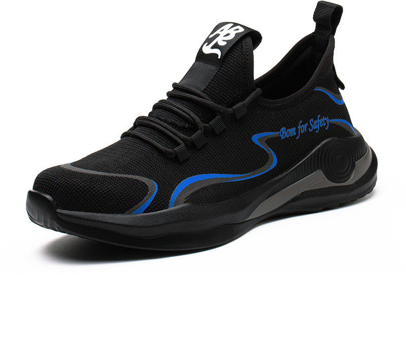 Men Work Safety Shoes Anti-Puncture Working Sneakers Male Indestructible Work Shoes Men Boots Lightweight Men Shoes Safety Boots - cas7m