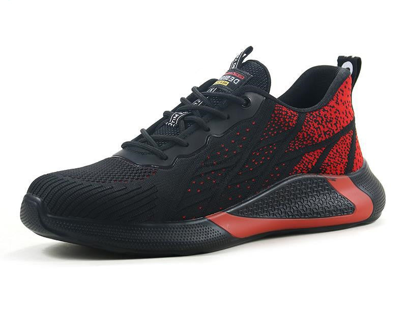 Men Work Safety Shoes Anti-Puncture Working Sneakers Male Indestructible Work Shoes Men Boots Lightweight Men Shoes Safety Boots - cas7m