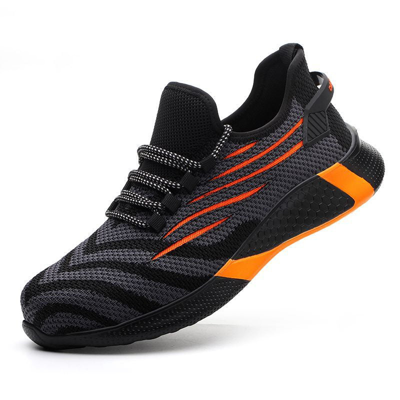 Men Work Safety Shoes Anti-Puncture Working Sneakers Male Indestructible Work Shoes Men Boots Lightweight Men Shoes Safety Boots - cas7m