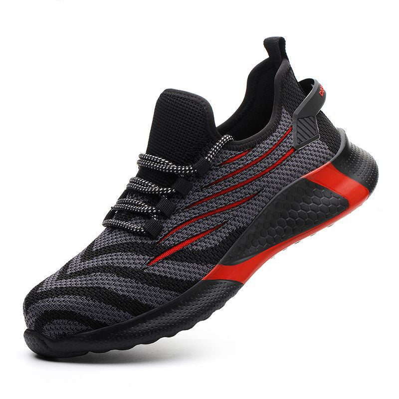 Men Work Safety Shoes Anti-Puncture Working Sneakers Male Indestructible Work Shoes Men Boots Lightweight Men Shoes Safety Boots - cas7m