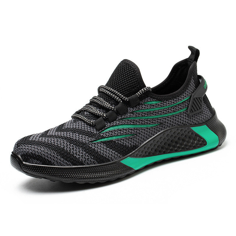 Men Work Safety Shoes Anti-Puncture Working Sneakers Male Indestructible Work Shoes Men Boots Lightweight Men Shoes Safety Boots - cas7m