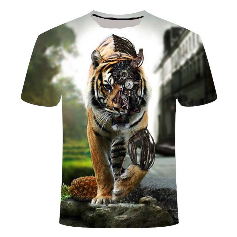 Lion Anime 3d Printed T-shirt - cas7m