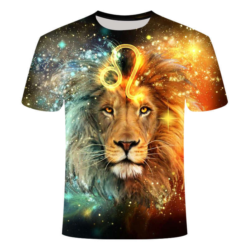 Lion Anime 3d Printed T-shirt - cas7m