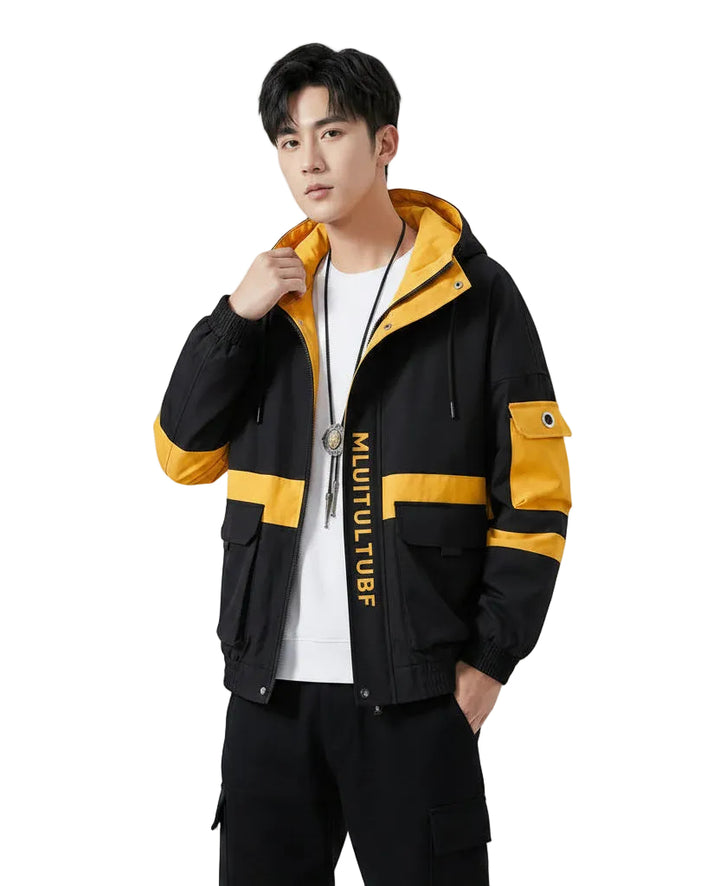 Men's Jackets Thickened Casual Coats Trendy Hooded Tops - cas7m