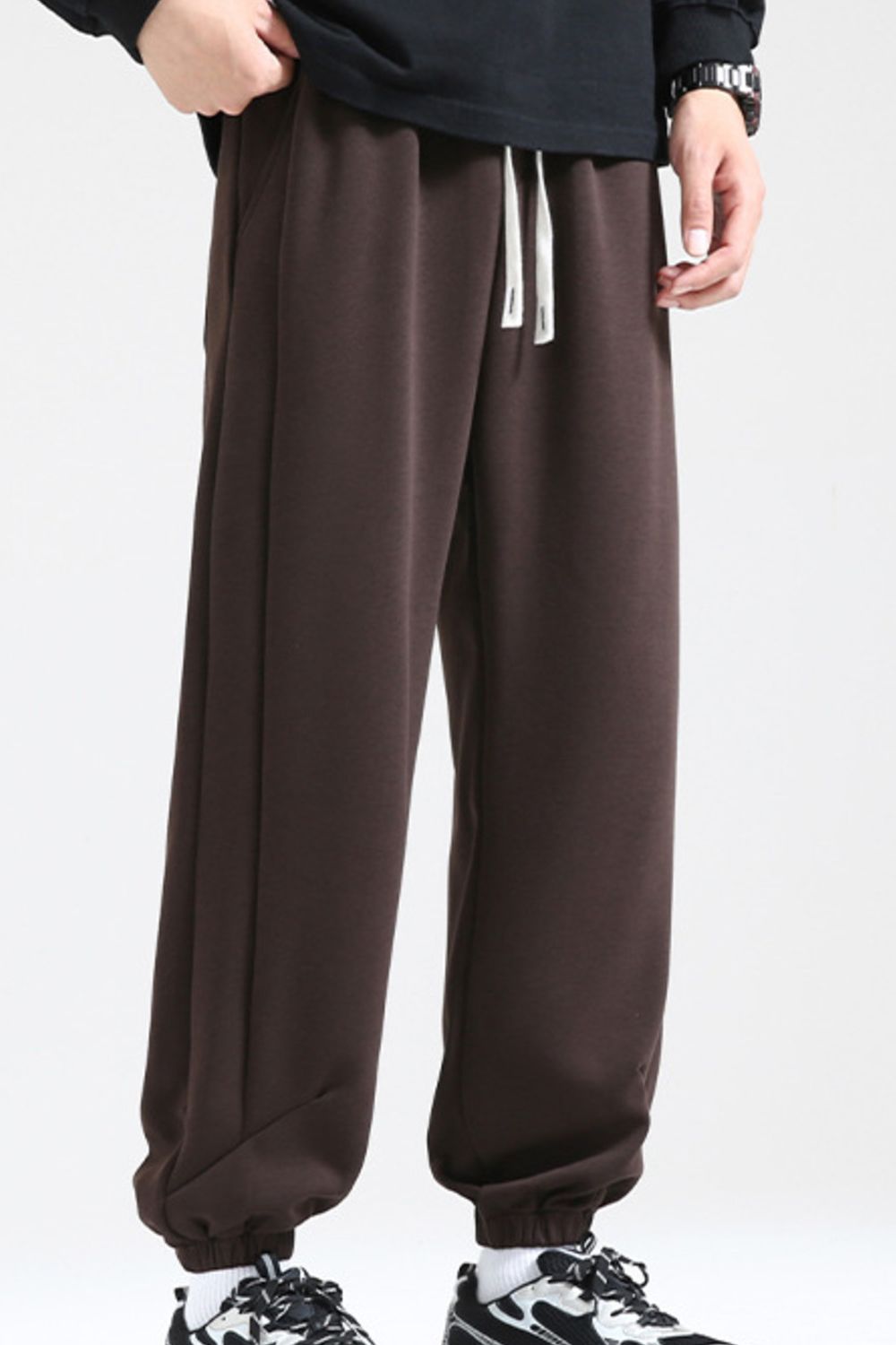 Men's Plus Size Casual Loose Fit Drawstring Sweatpants - cas7m
