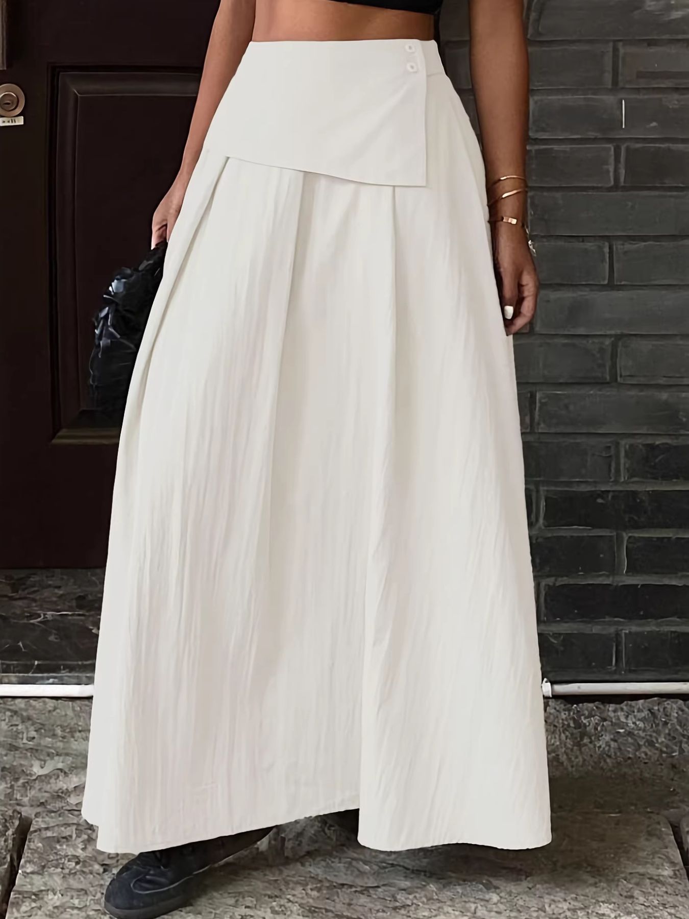 High-Waisted Maxi Skirt - cas7m