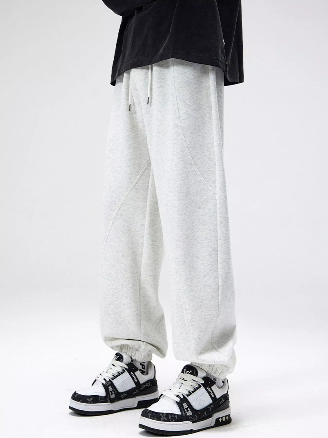 Men's Plus Size Loose Fit Drawstring Sweatpants - cas7m