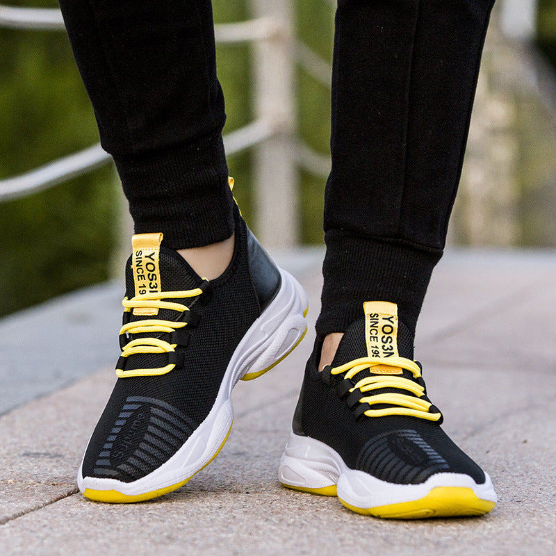 Men Sneakers Black White Sports Shoes - cas7m