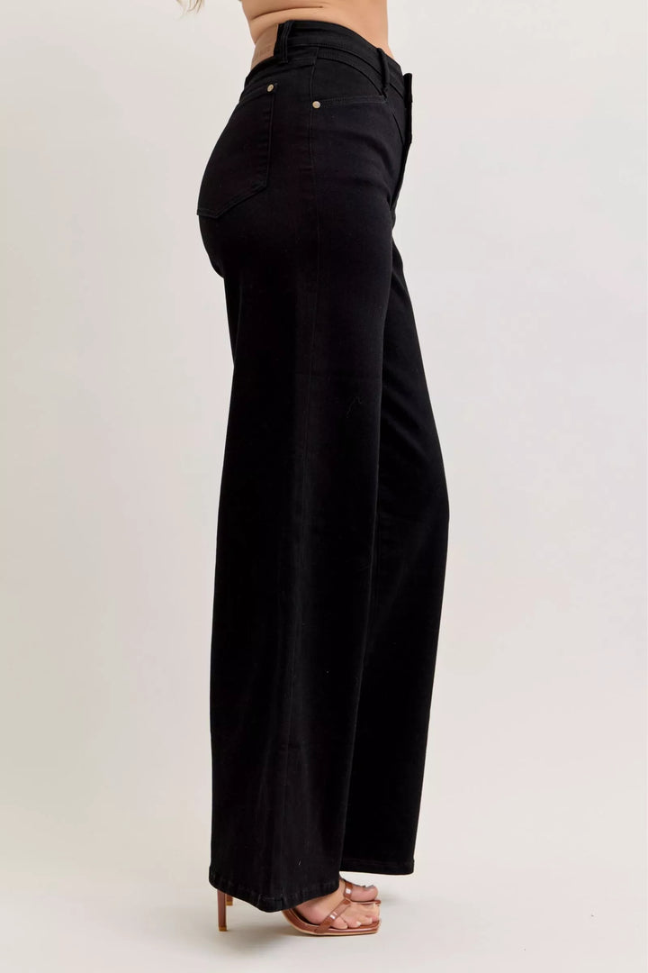 Judy Blue High-Waisted Wide Leg Jeans - cas7m