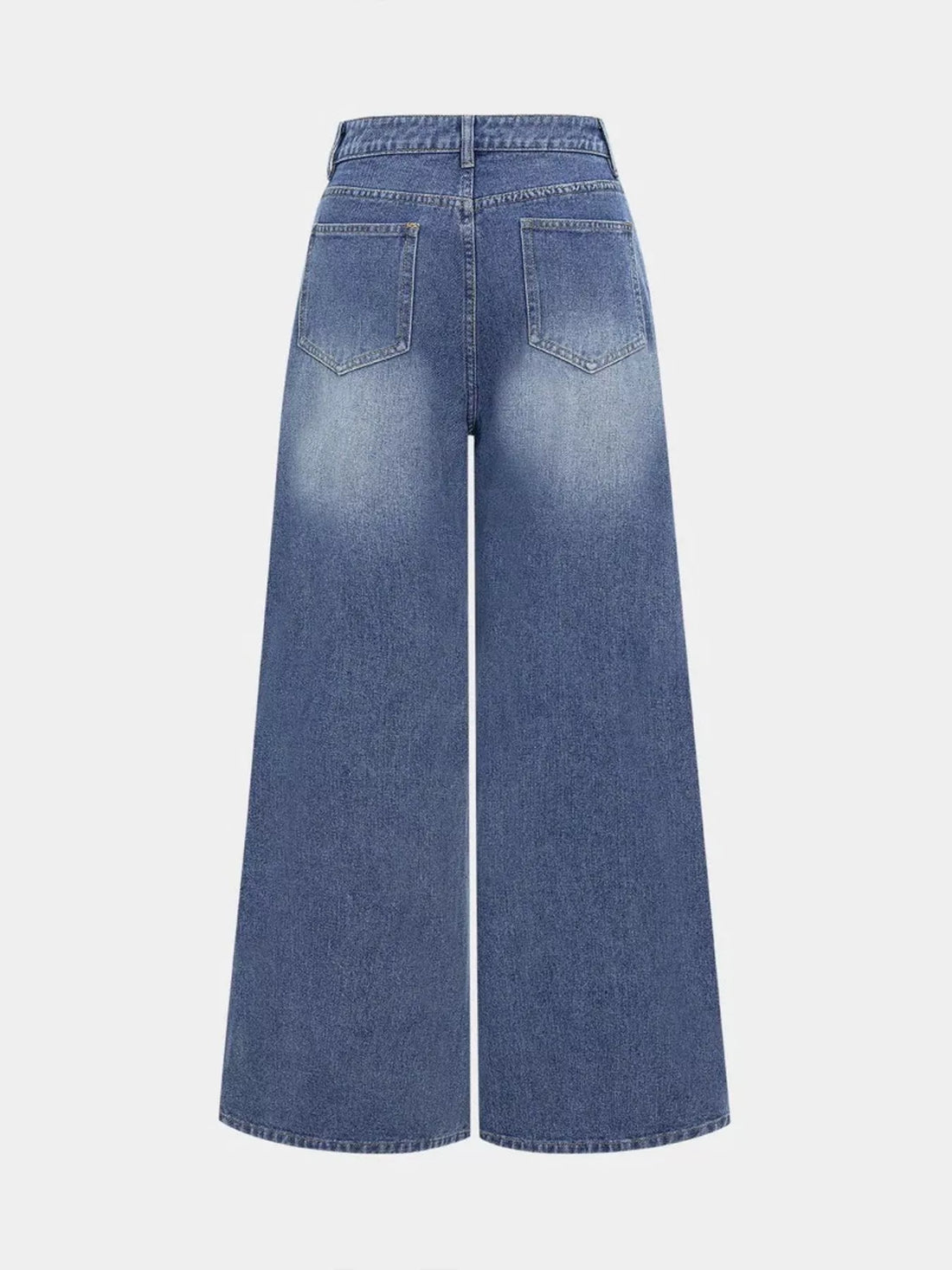 High Waist Wide Leg Jeans - cas7m