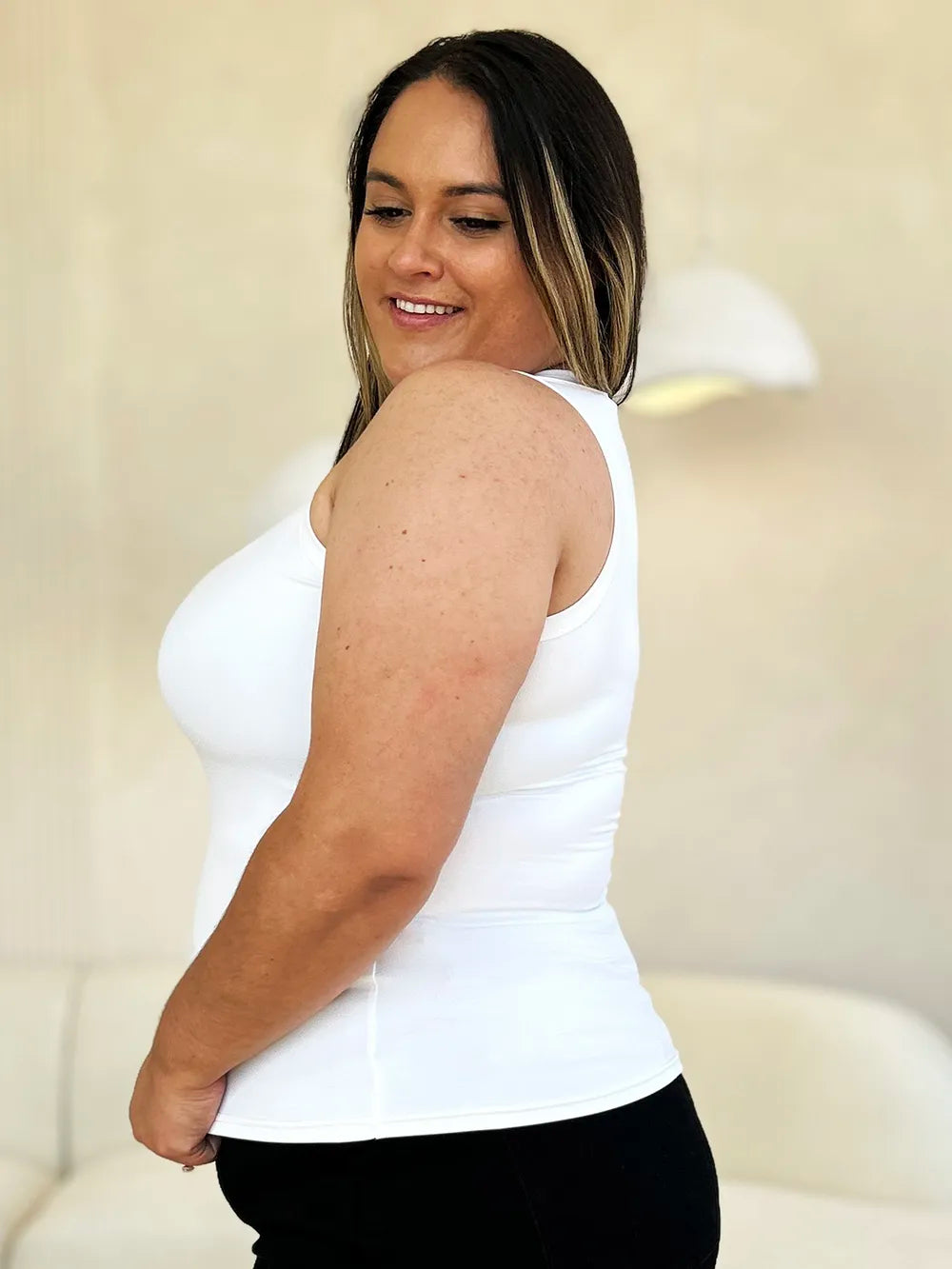 Basic Bae Full Size Round Neck Slim Tank - cas7m