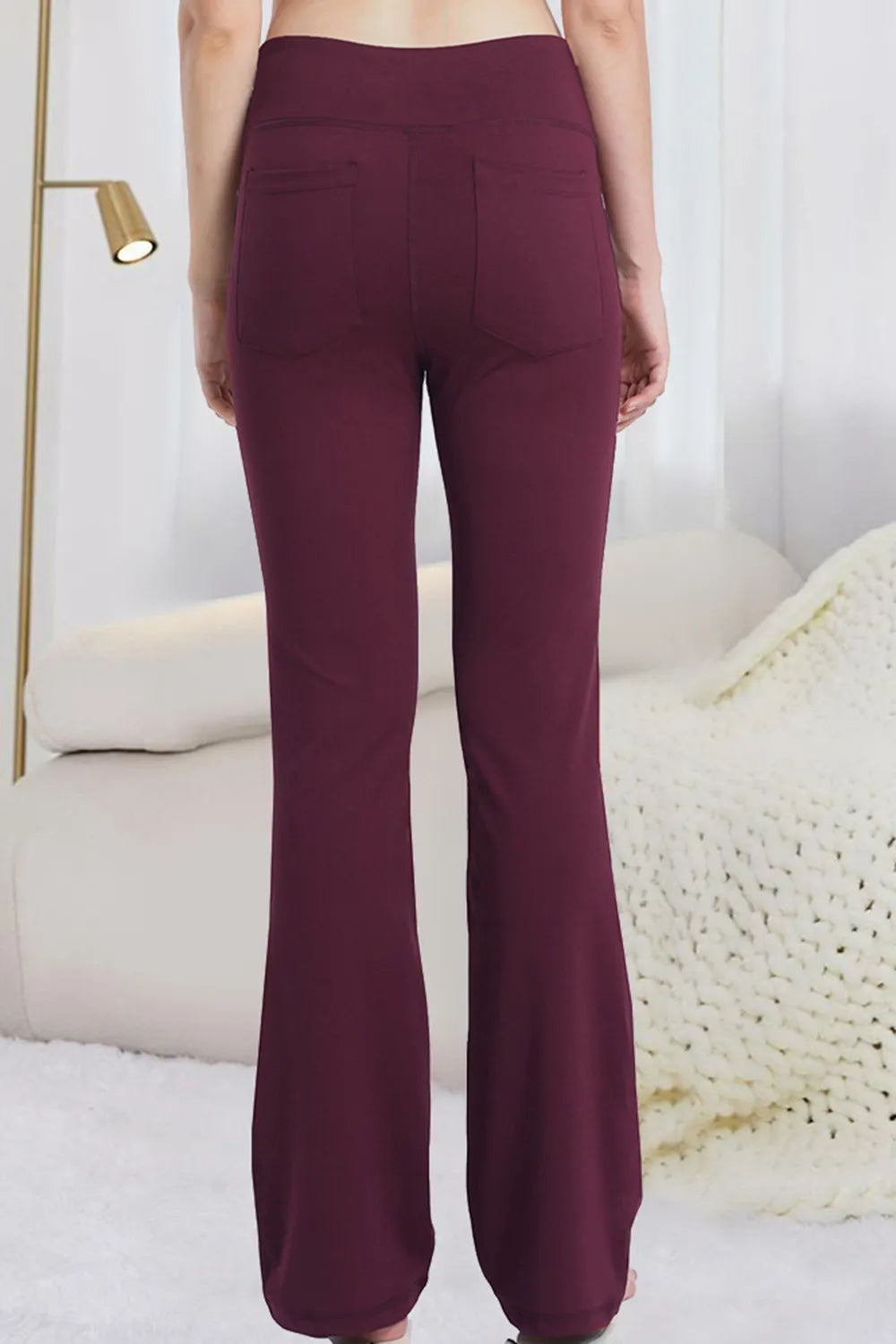 Pocketed High Waist Active Pants - cas7m