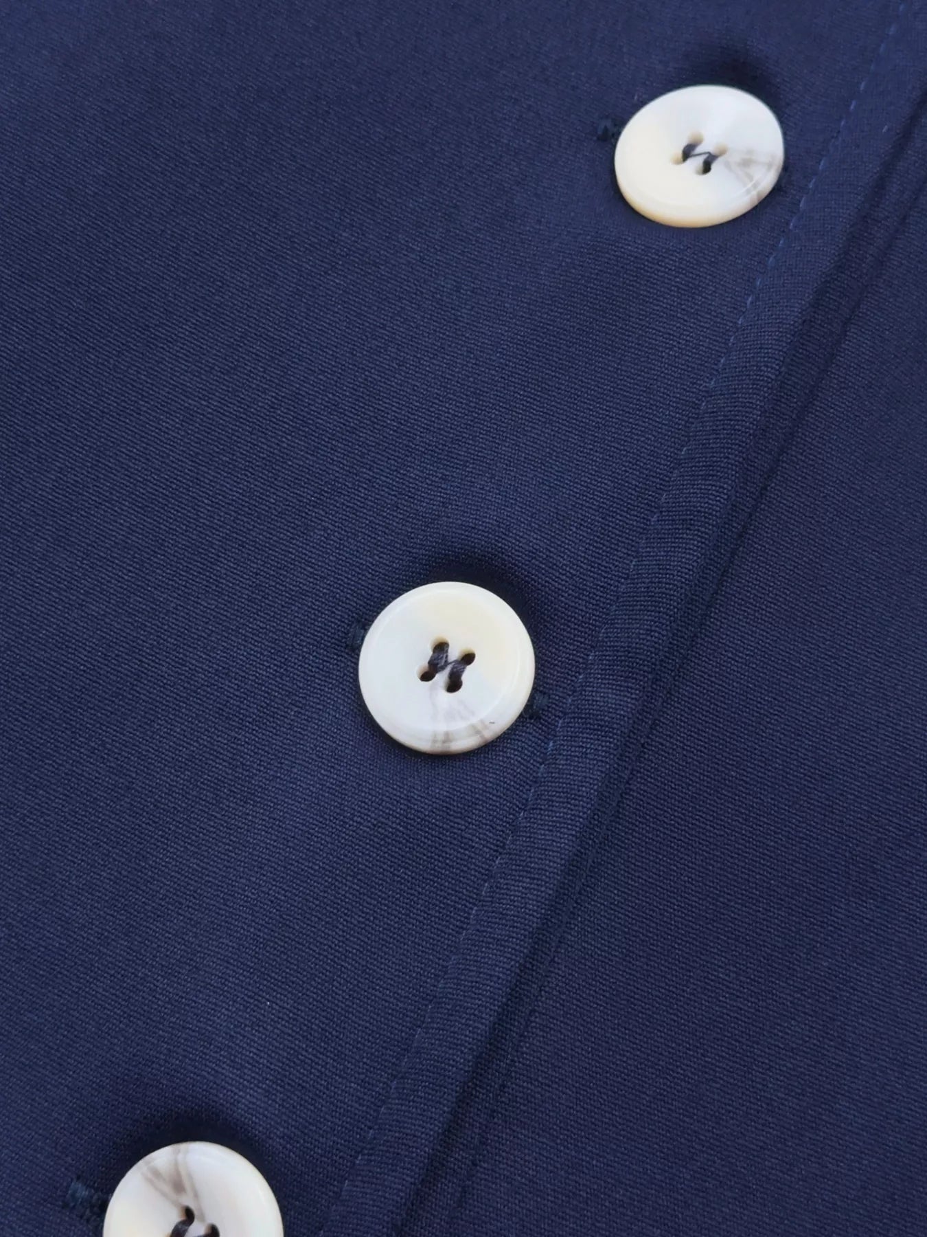 Button-Front A-Line Dress - cas7m
