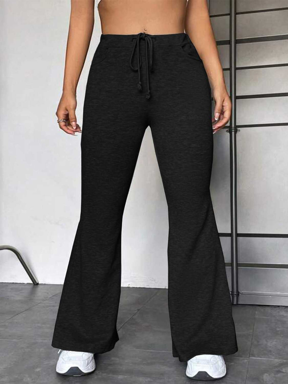 Drawstring Sweatpants with Pockets - cas7m