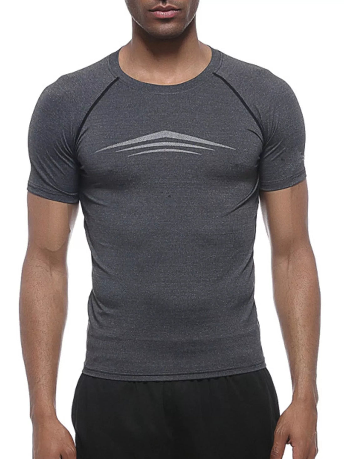 Men's Round Neck Active T-Shirt - cas7m