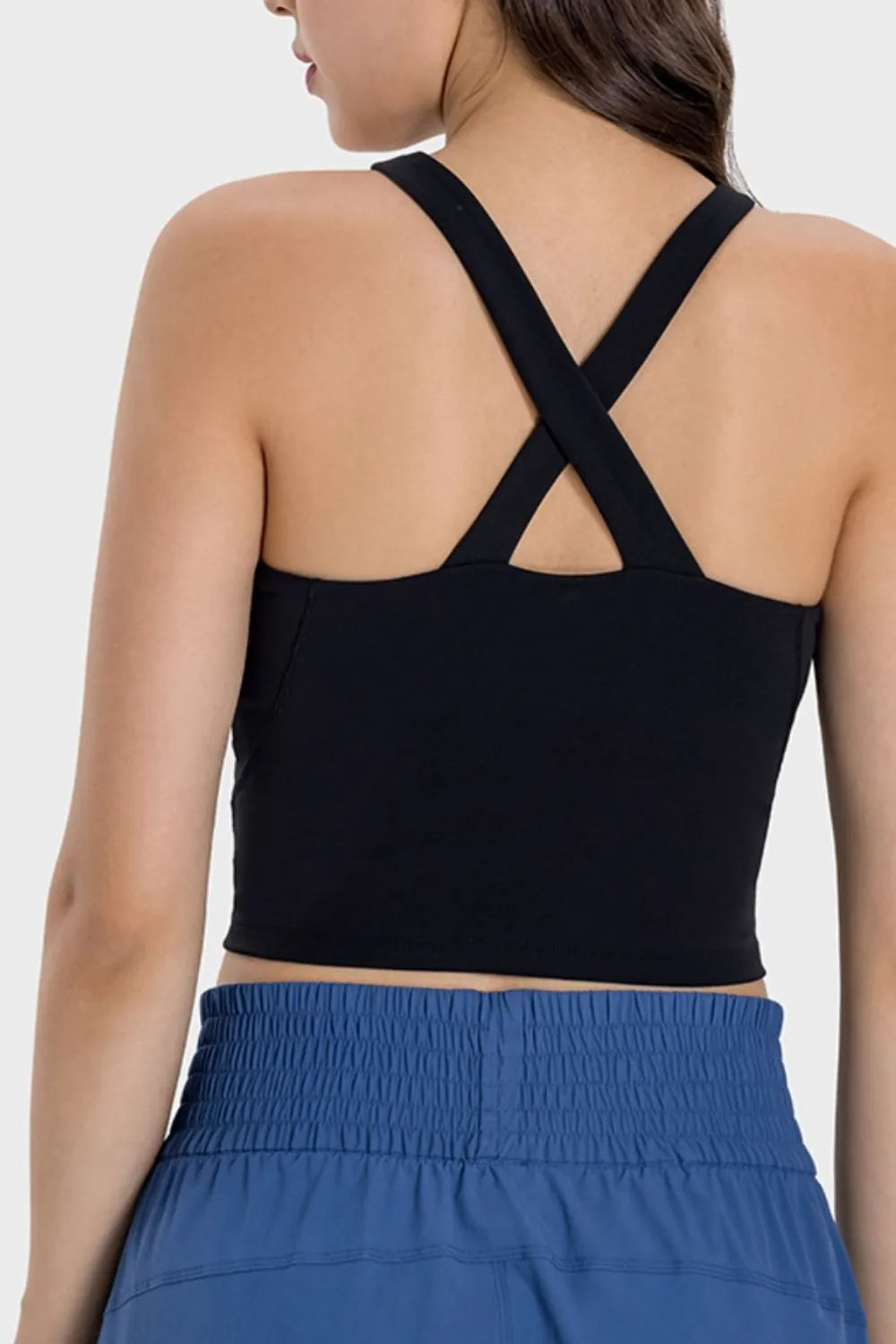 Millennia Crisscross Grecian Neck Active Cami - cas7m