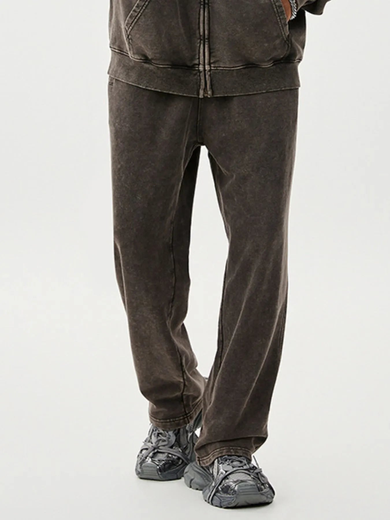Men's Washed Relaxed Fit Sweatpants - cas7m