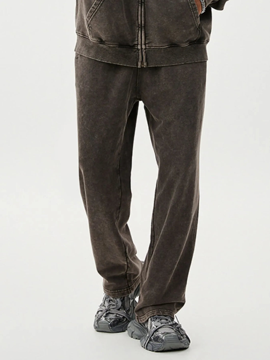 Men's Washed Relaxed Fit Sweatpants - cas7m