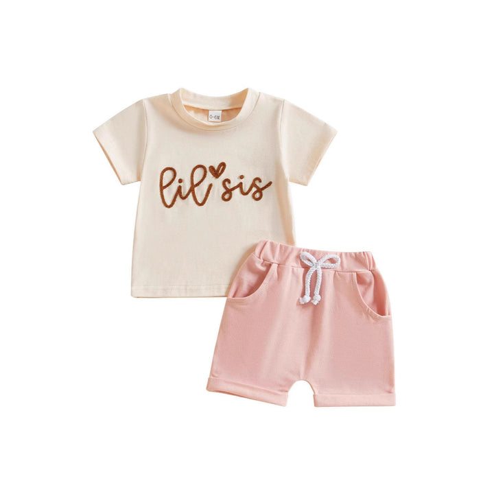 Children's Casual Printed Short Sleeved Shorts Set - cas7m