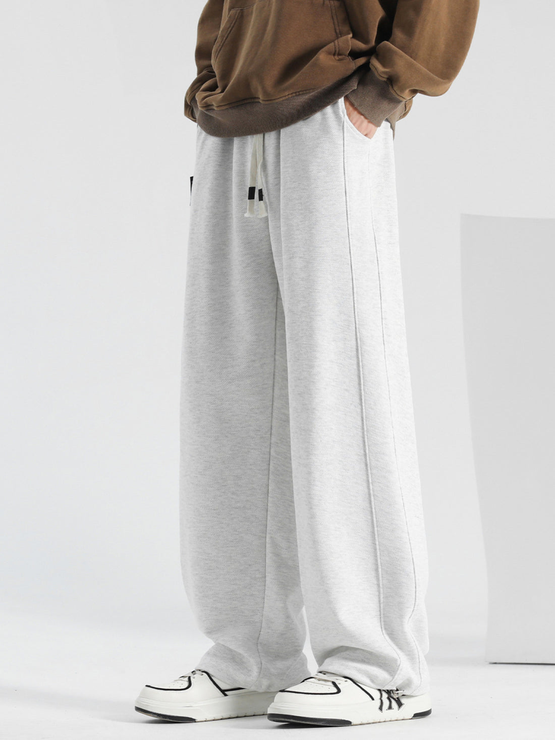 Men's Plus Size Casual Loose-Fit Drawstring Pants - cas7m