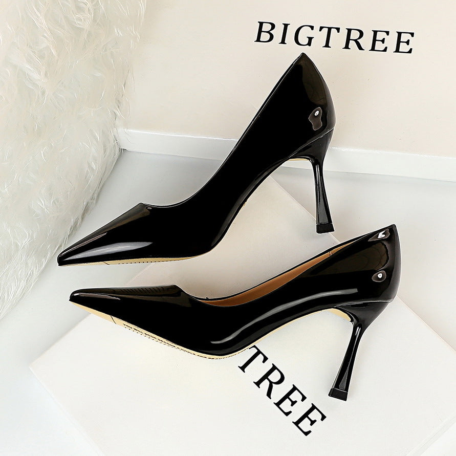 Fashionable Slim Pointed-Toe High Heels (Single Pair)