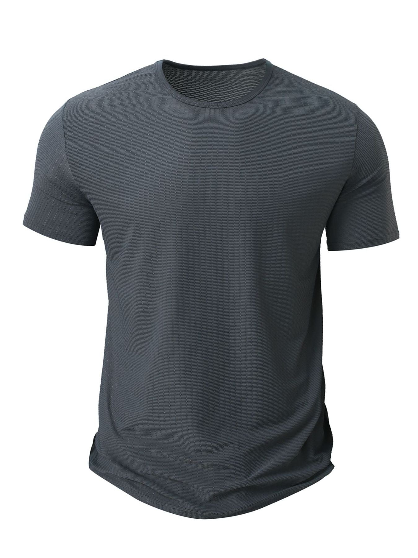 Men's Full Size Breathable Quick-Dry Active T-Shirt Plus Size - cas7m