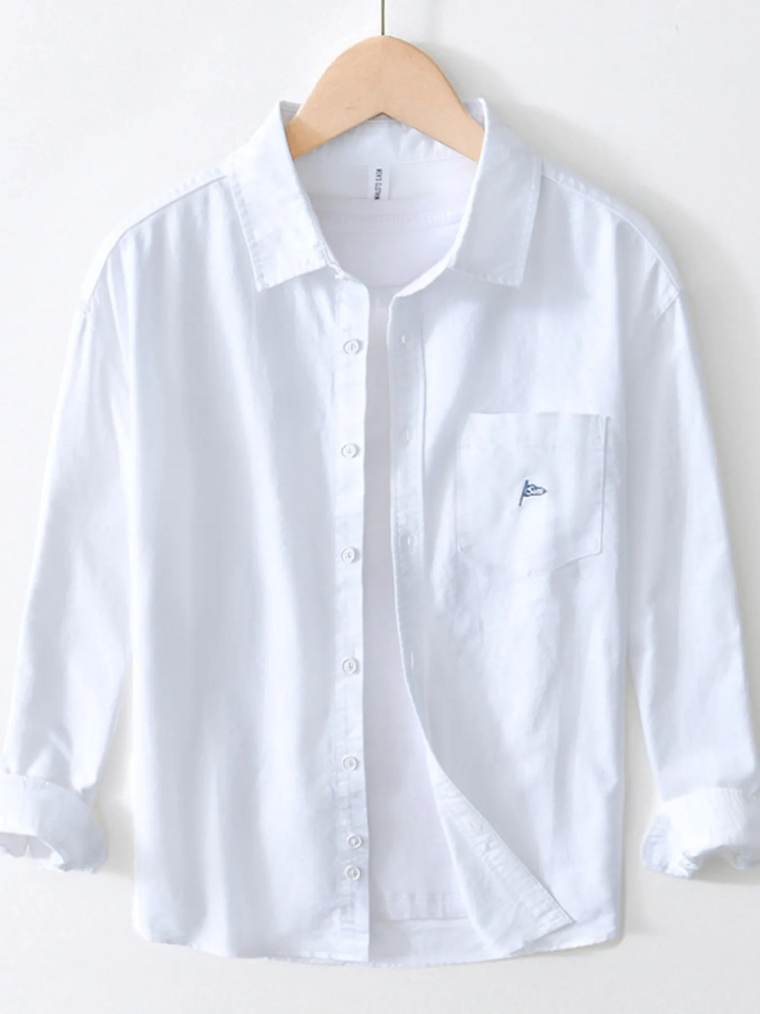 Men's Striped Button Up Long Sleeve Shirt - cas7m