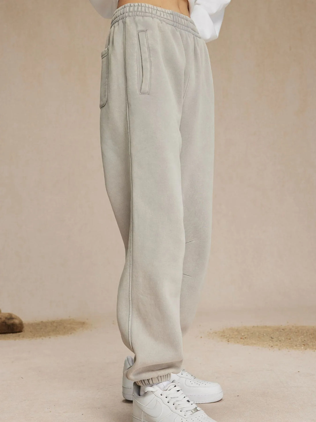 Men's Casual Elastic Waist Cotton Sweatpants - cas7m