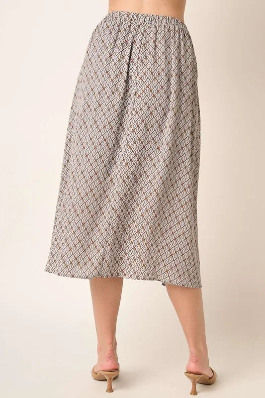 Mittoshop Printed Midi Skirt - cas7m