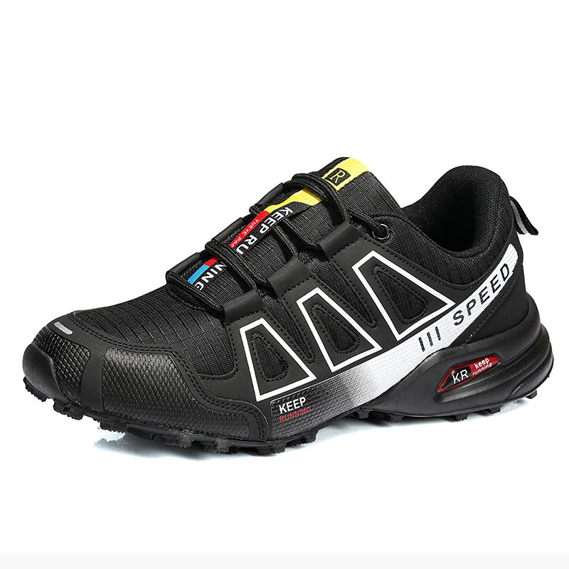 Summer Hiking Shoes Outdoor Shoes Men's Super Lightweight Breathable Shock Absorption Off-road Trekking Shoes - cas7m