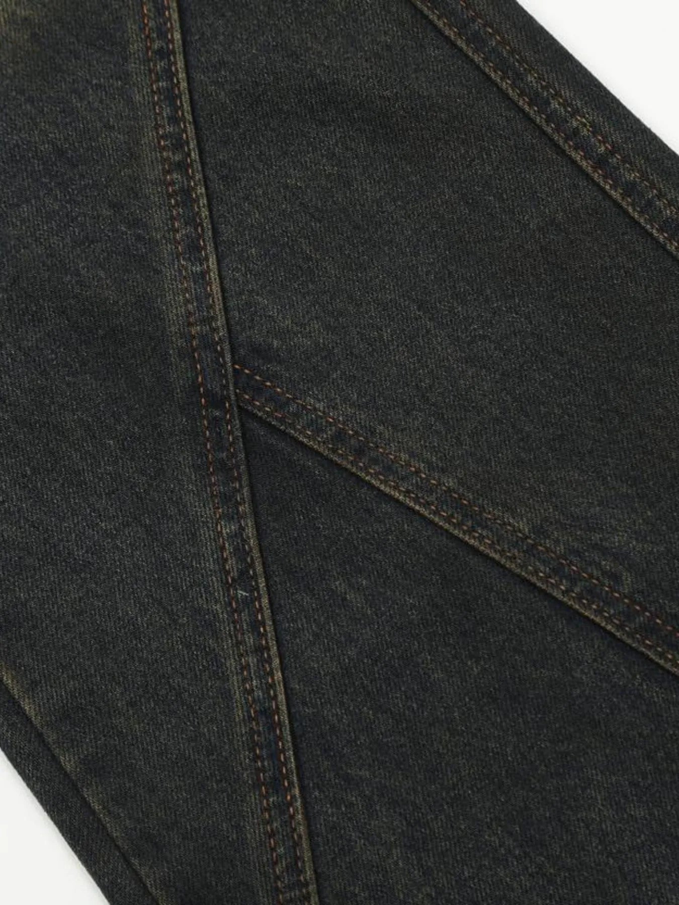 Men's Washed Flare Jeans - cas7m