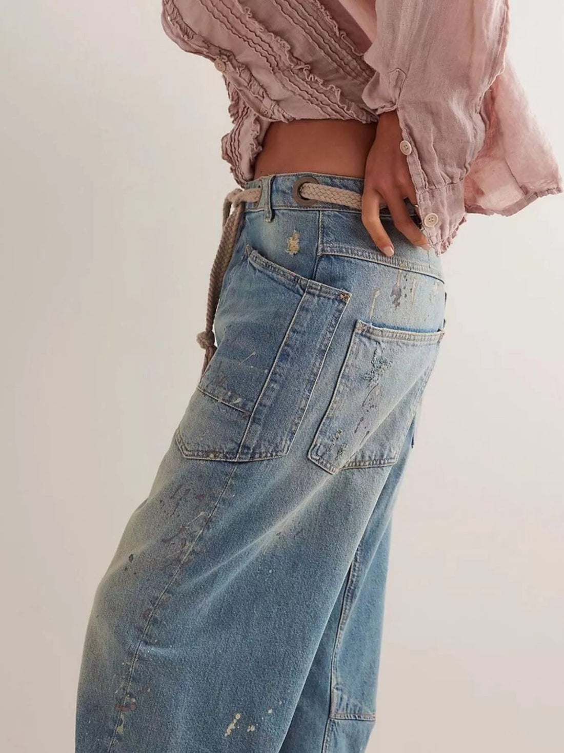 Washed Relaxed Fit Jeans - cas7m