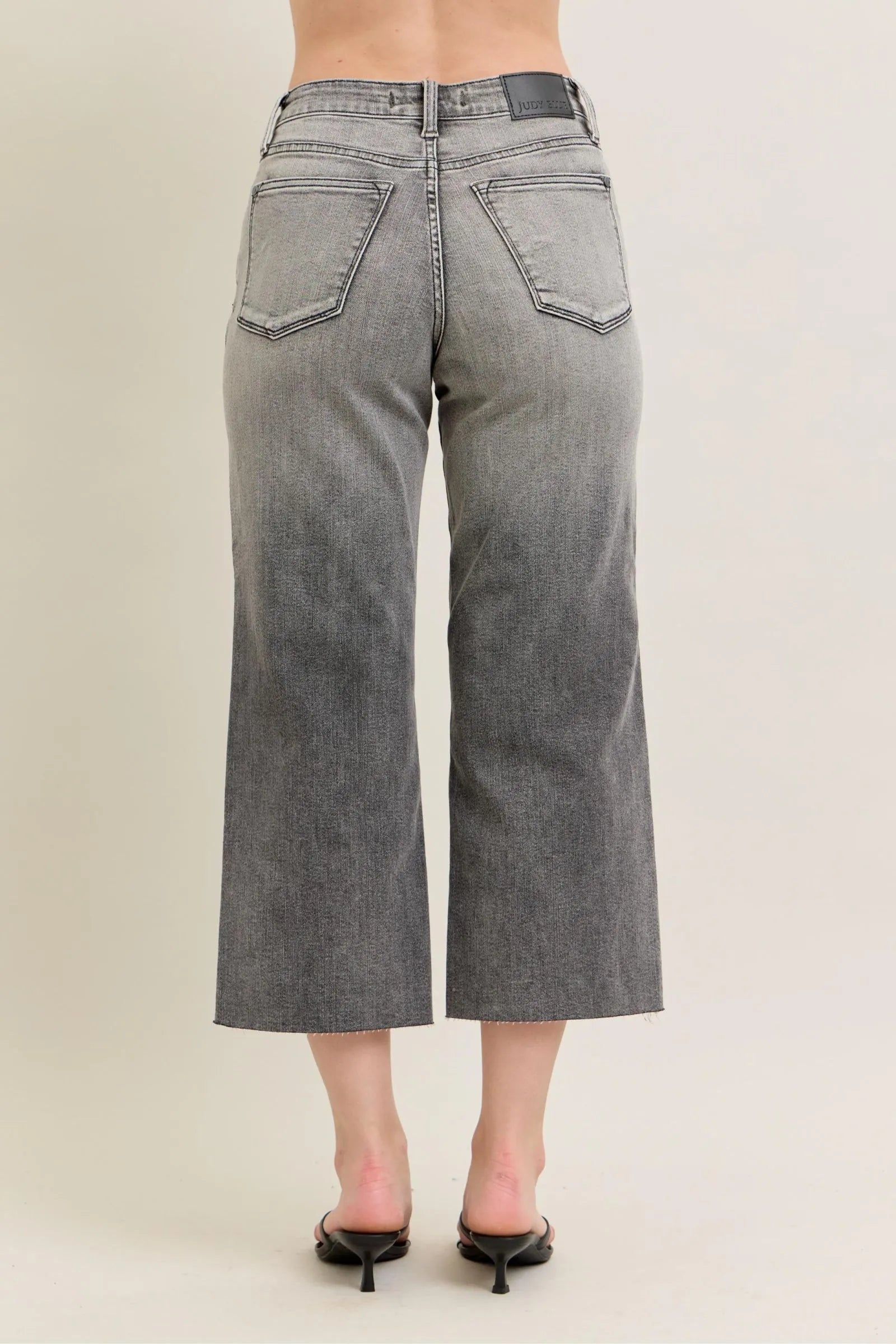 Judy Blue Full Size Wide Leg Capris Jeans Plus Size - cas7m