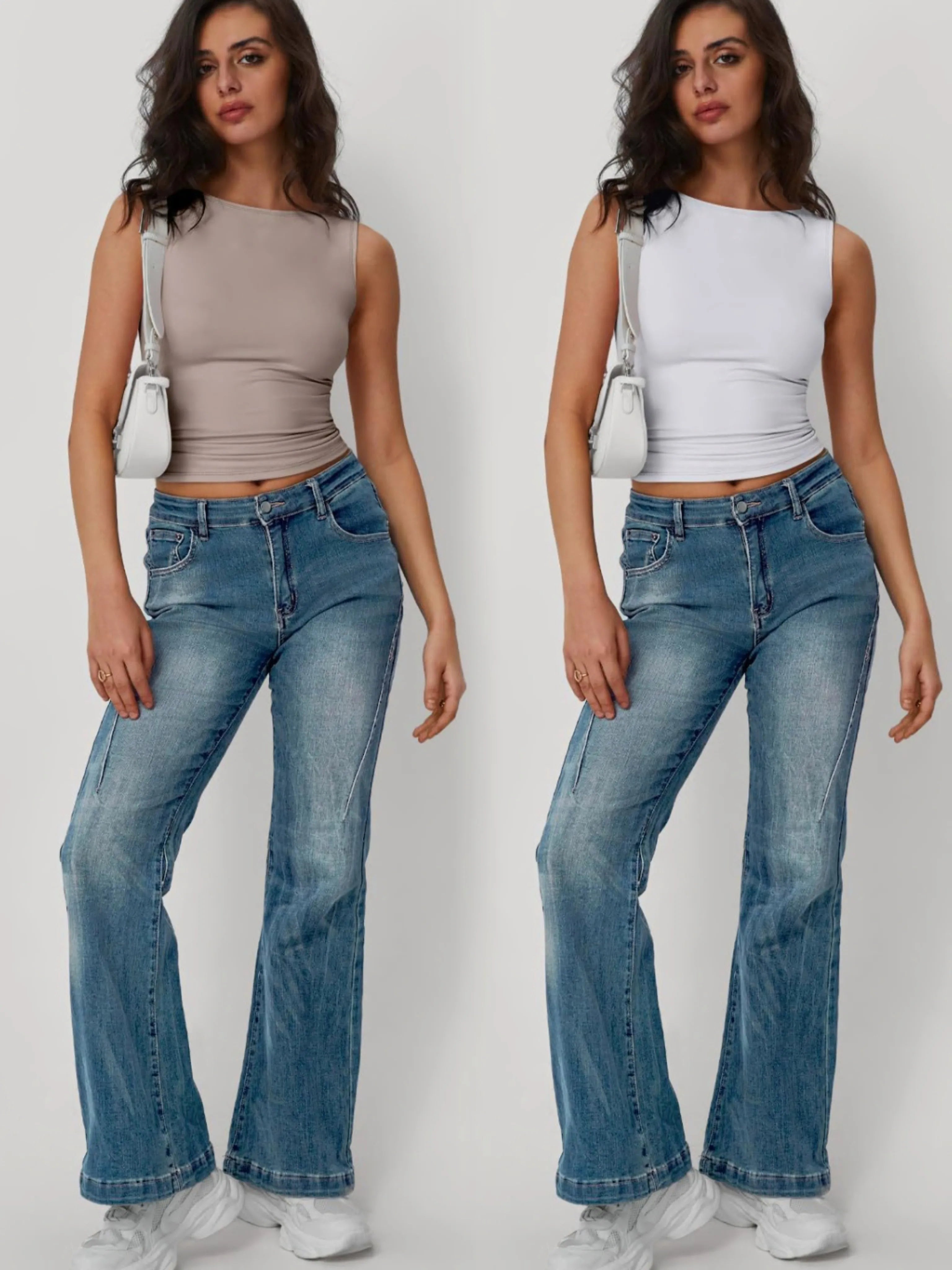 2 Piece Round Neck Tank - cas7m