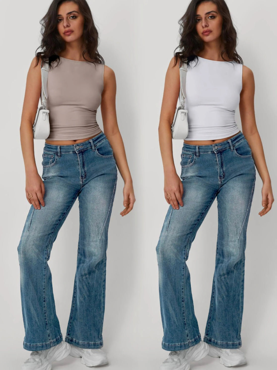 2 Piece Round Neck Tank - cas7m